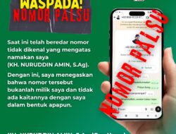 Waspada Beredar Nomor WhatsApp Palsu yang Catut Nama dan Foto Cabup Jepara