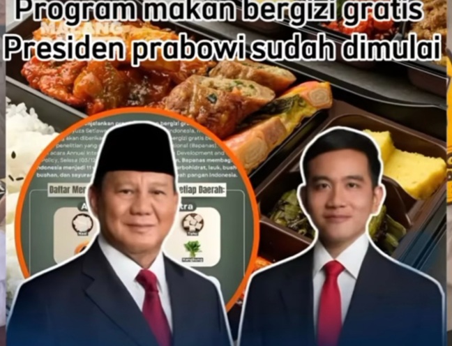 ILUSTRASI progam makan bergizi gratis pemerintahan Prabowo-Gibran. (Foto:Ist)