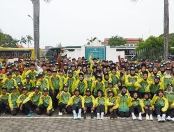 400 Atlet dan Official Kontingen PORSEMA XIII Ma’arif NU Jepara Dilepas ke Wonosobo, Target Juara Umum