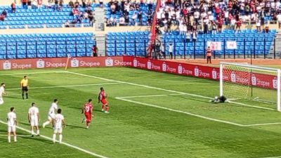 Hasil Babak Pertama Persijap vs Persita 1-0, Penalti Sudi Ditepis Rodrigo