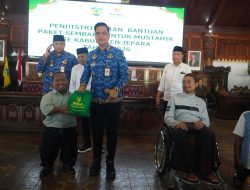 Matori Semringah, 100 Difabel dan Ribuan Warga Jepara Disasar Bantuan Logistik Jelang Lebaran 