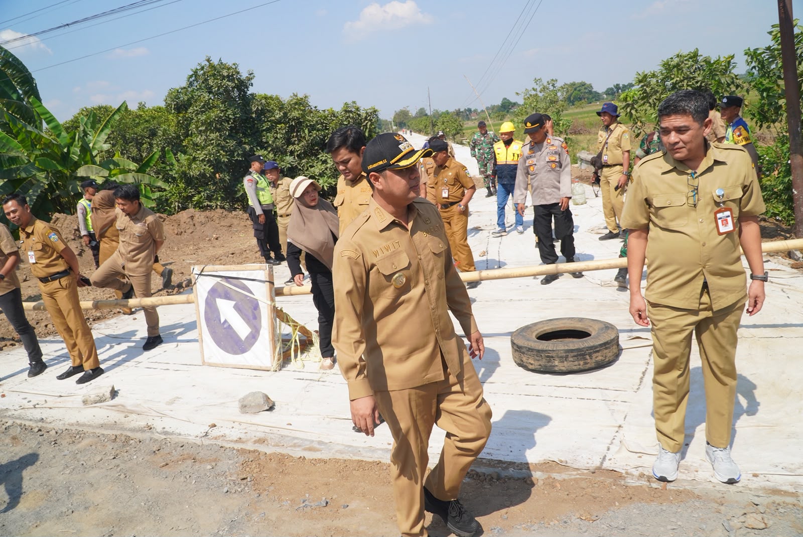 Dicek Bupati Wiwit, Begini Kualitas Tiga Proyek Jalan Strategis, Ada yang di Perbatasan Jepara-Demak