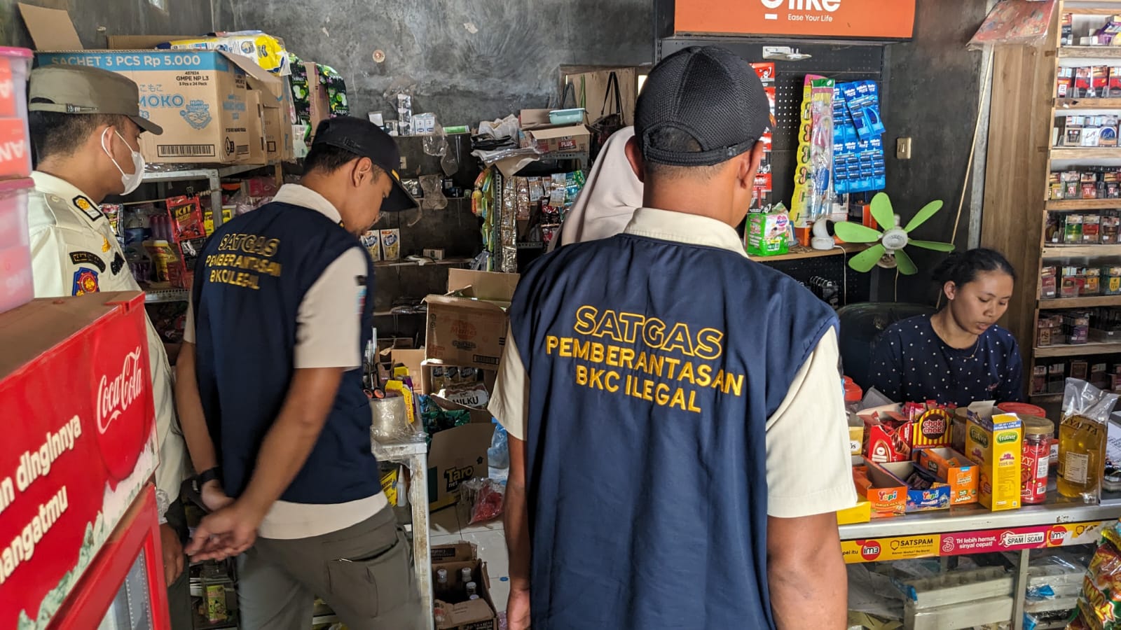 Sidak di Sukosono Kedung, Tim Gabungan Sita 7.290 Batang Rokok Ilegal