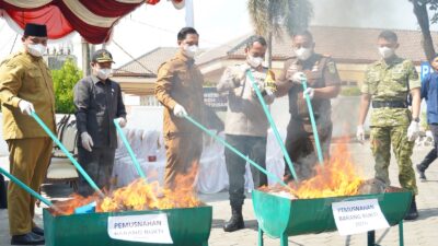 1,2 Kg Sabu Dimusnahkan, Jepara Perkuat Pencegahan Narkoba